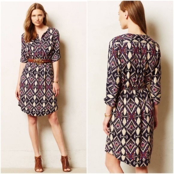 Anthropologie Dresses & Skirts - Anthropologie Holding Horses Mira Aztec Dress 8